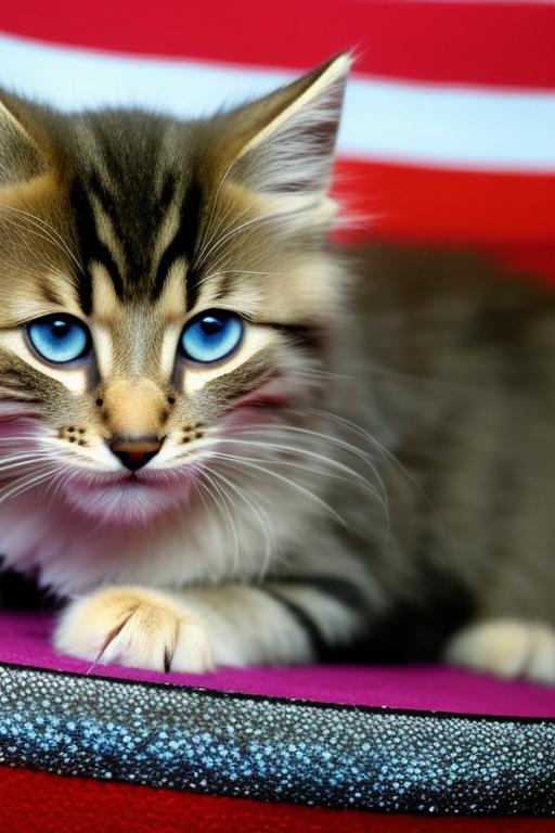 Pale tabby female violet eyes